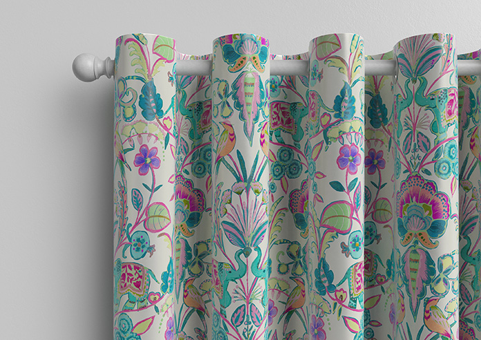 Bangalore Faux Silk, Turquoise - Made to Measure Curtain - Image 12